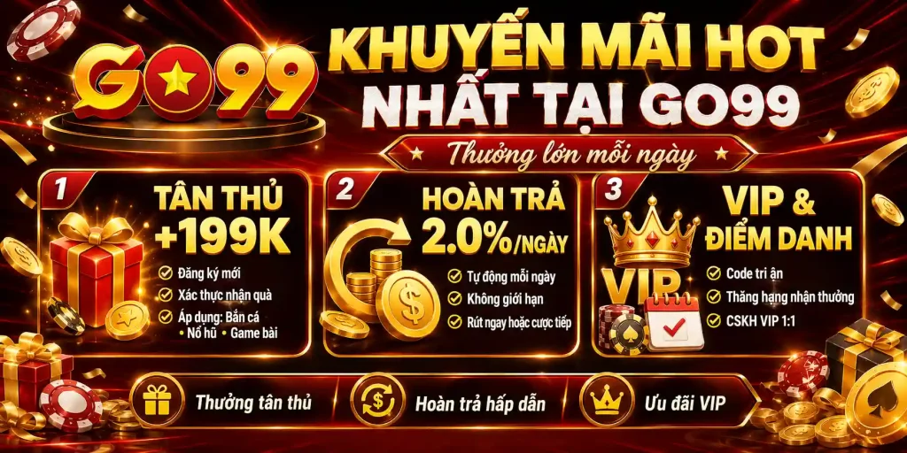 Trang Chủ GO99 20 Tổng Hợp Khuyến Mãi GO99 Hot 2026